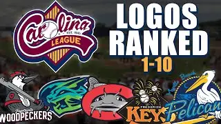 Carolina League Baseball Logos Ranked 1-10