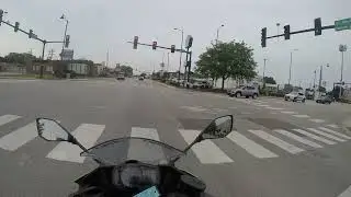 Chill ride to the gym on my ninja 400