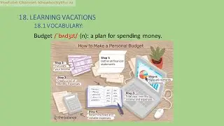 BARRON'S ESSENTIAL WORDS FOR THE IELTS | UNIT 6 | PART 3 - LEARNING VACATIONS (WITH PRONUNCIATION)