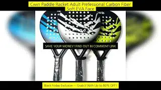Ianoni Padel Racket, Carbon Fiber Surface With Eva Memory, Padel Tennis
