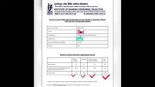 My IBPS AFO PRELIMS 2021 2022 SCORECARD