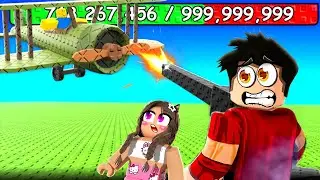 AYBÜKE İLE FÜZE YAPIP OYUNCAK UÇAK DÜŞÜRDÜK 🤪 Roblox Shoot a Plane