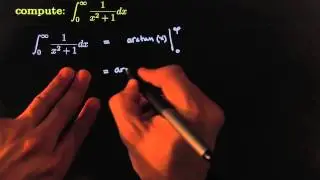integrate 1 over x^2 +1 from 0 to infinity