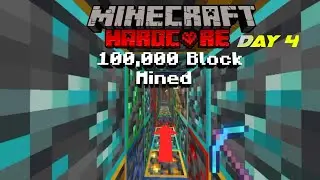 I Mined 100,000 Blocks To Make The Longest Tunnel in Minecraft Day 4 | Hindi | Rakshan 75 