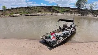 Fishing A DESOLATE River For BIG FISH!!! (Spring Fishing)