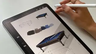 Рисуем на iPad бильярдный стол #рисуемскамиллой