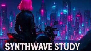 SYNTHWAVE Ambient - 1 HOUR - Music for Studying