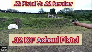 Honest Review - .32 IoF Ashani Pistol Firing Test Vs .22 Revolver penetration!!!