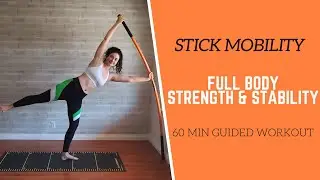 STICK MOBILITY // 1 Hour Guided FULL BODY Strength and Stability Workout (Single Stick)