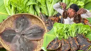 Yummy cooking stingray fish recipe - BBQ stingray fish recipe| Reymeas Daily