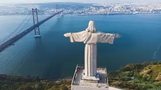 Conhecendo um pouquinho de Portugal | Cristo Rei | Monumento aos Descobridores.... Vista A&eacute;rea