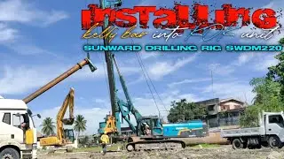 INSTALLING kelly bar into KDK unit/SUNWARD DRILLING MACHINE SWDM220|team baldogan