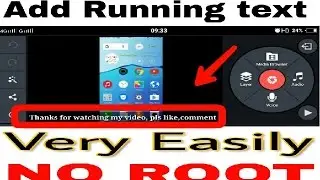 How to add  running text on your videos very easily