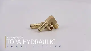 topa hydraulic brass fitting 90 degree elbow steel fitting manufacture in china