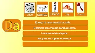 Letra D en Español - Da De Di Do Du #español #new #follow #like #trending #idiomas #language