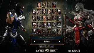 Mortal Kombat 11 | Klassic Sub-Zero vs Klassic Sindel &ndash; INSANE Hard Difficulty Fight!