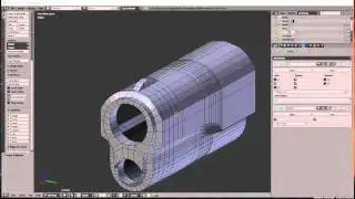 Blender Timelapse: Colt 1911 Pistol Slide pt.1 manual lo-poly Retopolizing 10x Pt.1