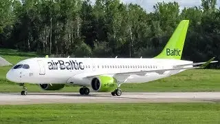 *Go around!* AirBaltic Bombardier CS300 (BCS3) Go around & landing in Montreal-Mirabel (YMX/ CYMX)