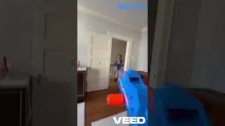 4 Player Nerf Gun Battle Royale!  #foryou #nerfgun #pov #funny #entertainment