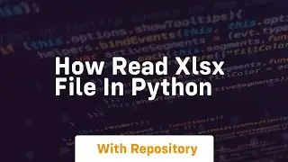 how read xlsx file in python