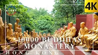 Hong Kong 10000 Buddhas Monastery Complete 4K Walking Tour 🇭🇰Hiking in SHATIN 2022 沙田萬佛寺