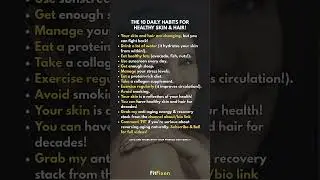 👆 Healthy Hair & Skin After 50 | 10 Anti-Aging Habits That Work! #FitFixen #Shorts