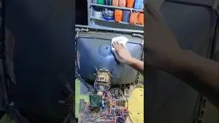 how to clean old tv cathode ray tube #tips #cleaning #crt #tv #tube #old #unique #television #tech