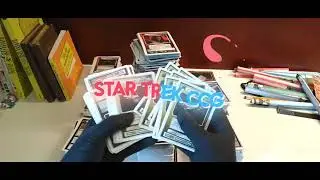 ASMR Sorting Star Trek CCG Equipment, Artifacts, & Outposts &mdash; Card Sounds for Relaxation #asmr