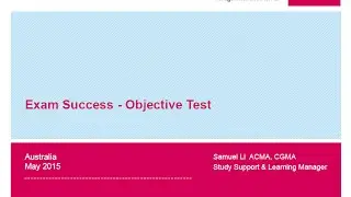 CIMA Professional Objective Test Study Session