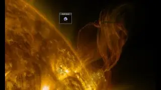 Vortex Eruption - Plasma Filament Tears Away from the Sun