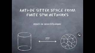 Anti de Sitter space from finite spin networks