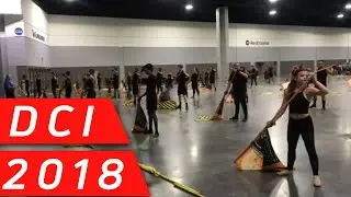 Blue Devils Color Guard Flying Through Show Work