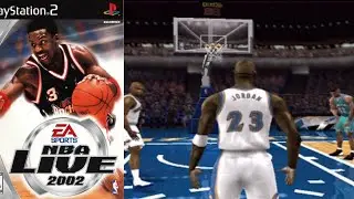 NBA Live 2002 PS2 Throwback | Charlotte Hornets vs Washington Wizards Gameplay