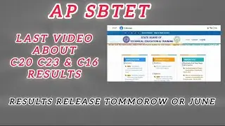 AP Diploma 2025 Results Releasing Today or Tomorrow || C16, C20, C23Results Releasing