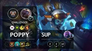 Poppy Support vs Taric - KR Challenger Patch 10.18