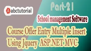 SMS-21: Course Offer Entry Using Jquery Multiple Data Save using ASP.NET MVC AngularJS