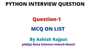 Python Interview Question Part 1