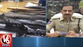 Karimnagar Police Arrested a Sudo Maoist And Seized Weapons Dump | V6 News