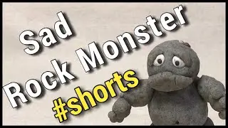 Sad Rock Monster (Sculpted out of Premo Sculpey) #shorts