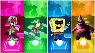 SQUIDWARD EXE VS PLANKTON VS SPONGEBOB EXE VS PATRICK EXE | TILES HOP