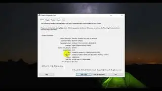 Shortest video about dxdiag