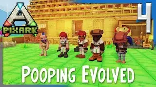 POOPING EVOLVED BEGINNINGS & STREAM! From the Stream | PixARK Multiplayer Gameplay/Let's Play E4