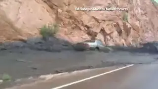See Cars Washed Away by Mud