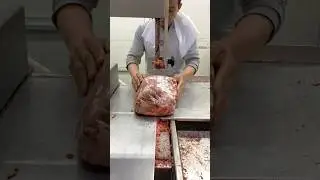 India Frozen Buffalo Topside Meat Cutting Skills#shorts
