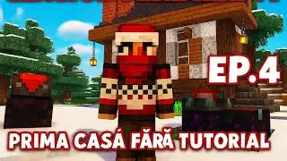 Minecraft de crăciun Ep4 ,prima casă +enchanturi!!