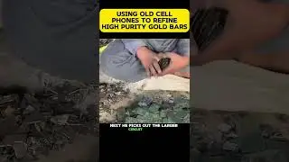 mobiles turn into gold | extract gold from mobile #gold #mobile  #viral #shorts  @theunscriptedlif