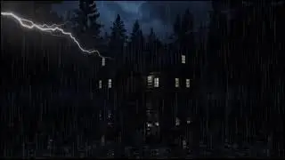 Forest Cabin Rain with Soft Thunder | Natural Sounds to Fall Asleep Fast
