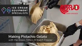 Pistachio Gelato with the Bravo Trittico M Batch Freezer