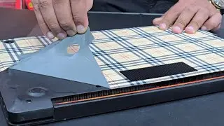 Laptop Skin Cutting On Modern Mart Machine | Front, Base & Keyboard Models Available 🔥