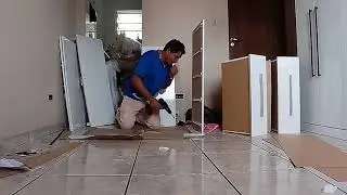montando c&ocirc;moda 5 gavetas &eacute; uma porta.(100% mdp)